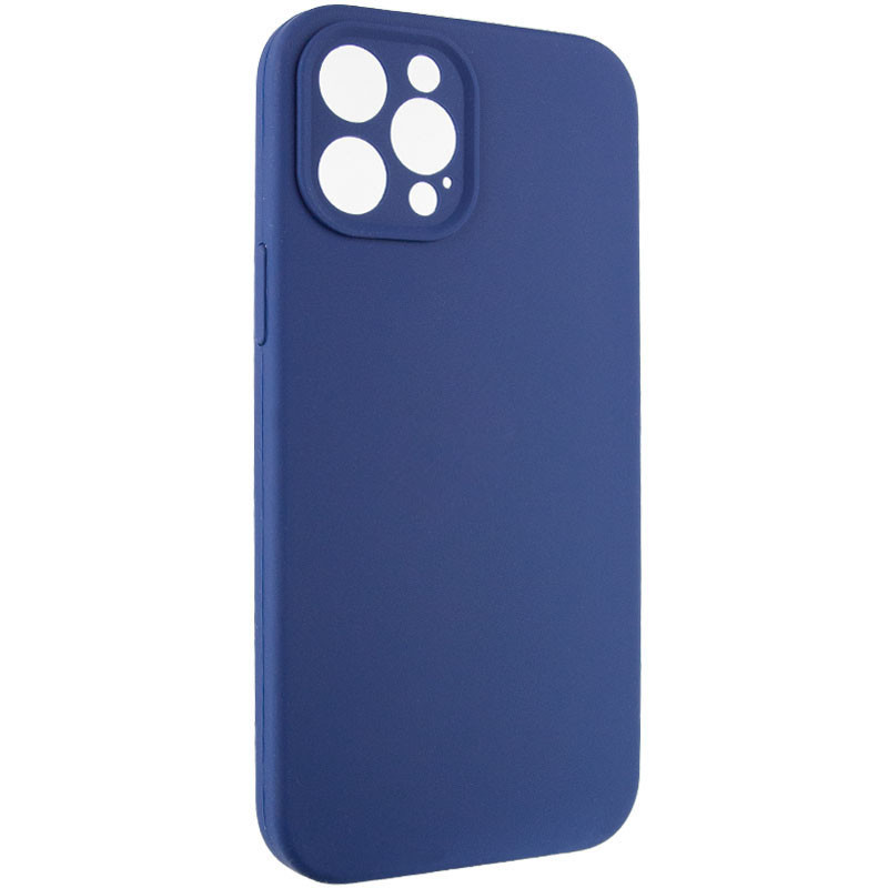 Фото Чехол Silicone Case Full Camera Protective (AA) NO LOGO для Apple iPhone 12 Pro Max (6.7") (Синий / Deep navy) на vchehle.ua