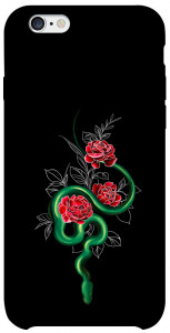 Чехол Snake in flowers для iPhone 6 (4.7'')