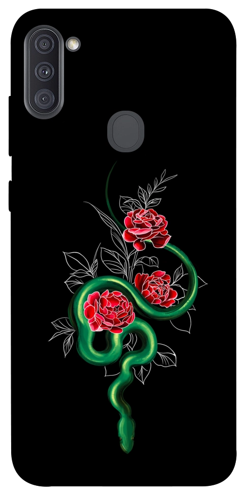 Чохол Snake in flowers для Galaxy A11 (2020)