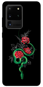 Чехол Snake in flowers для Galaxy S20 Ultra (2020)