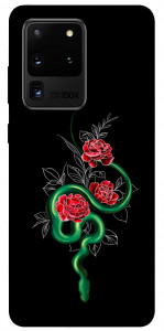 Чехол Snake in flowers для Galaxy S20 Ultra (2020)