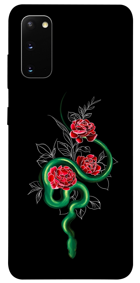 Чехол Snake in flowers для Galaxy S20 (2020)