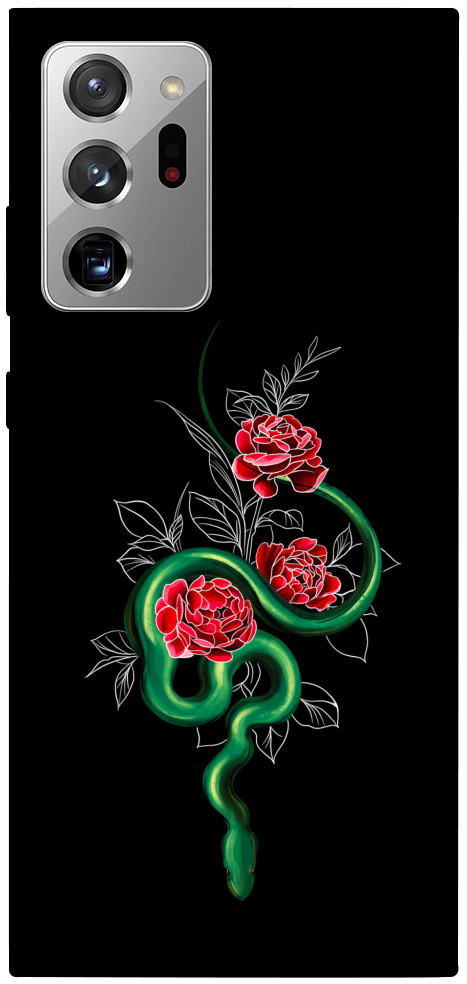 Чохол Snake in flowers для Galaxy Note 20 Ultra