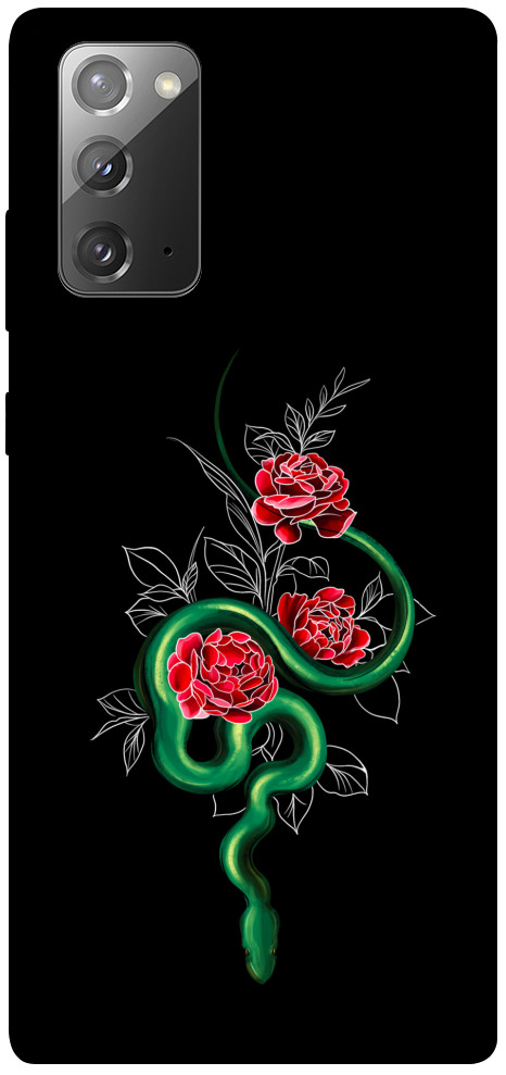 Чехол Snake in flowers для Galaxy Note 20