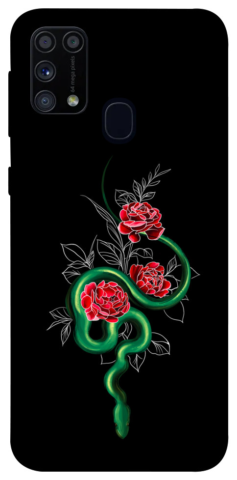 Чехол Snake in flowers для Galaxy M31 (2020)