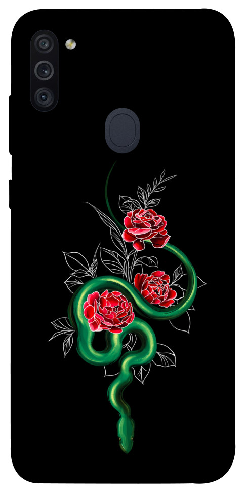 Чехол Snake in flowers для Galaxy M11 (2020)