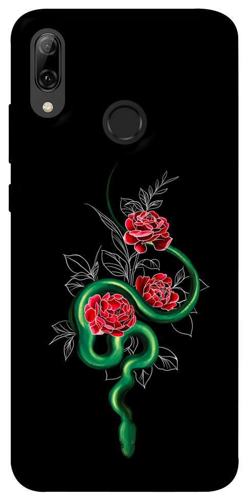 Чехол Snake in flowers для Huawei P Smart (2019)