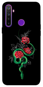 Чехол Snake in flowers для Realme 5