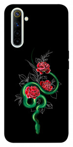 Чехол Snake in flowers для Realme 6