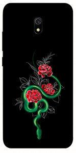 Чехол Snake in flowers для Xiaomi Redmi 8a