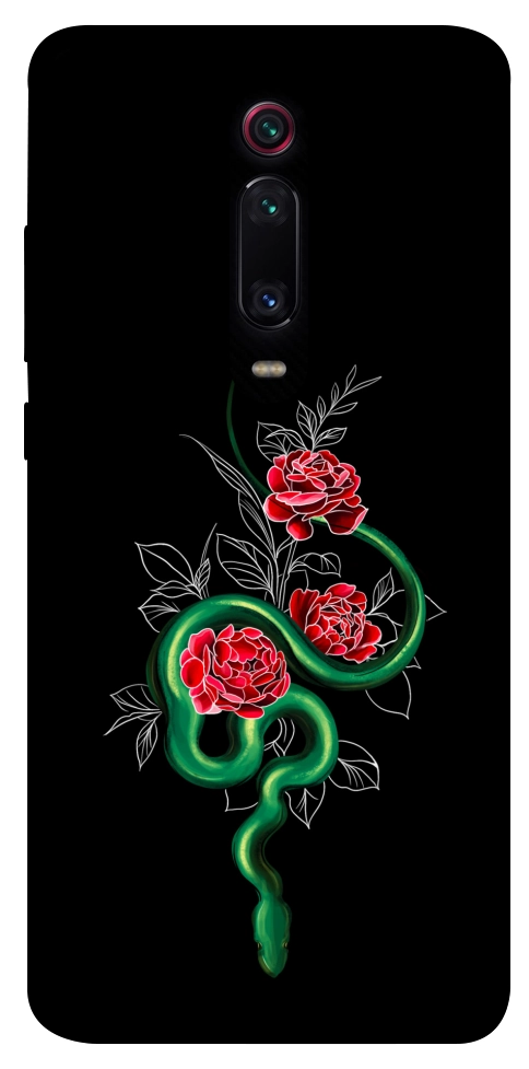 Чохол Snake in flowers для Xiaomi Mi 9T