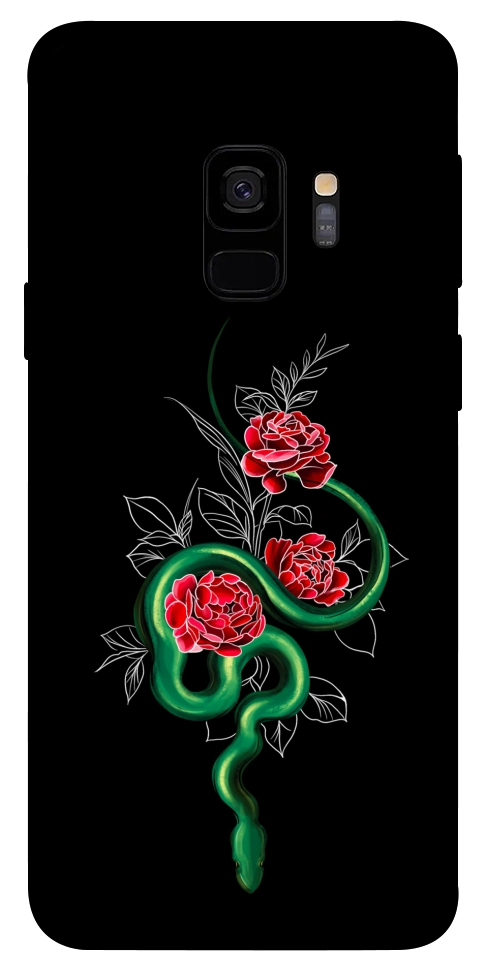 Чехол Snake in flowers для Galaxy S9