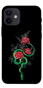 Чохол Snake in flowers для iPhone 12 mini