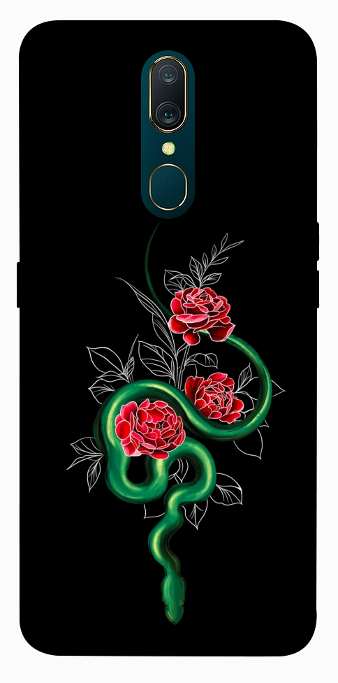 Чехол Snake in flowers для OPPO A9