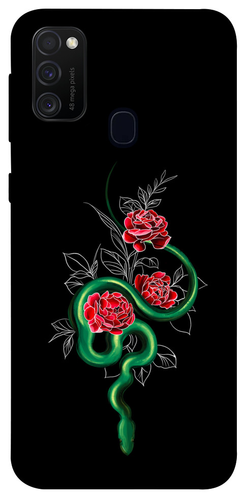 Чохол Snake in flowers для Galaxy M30s