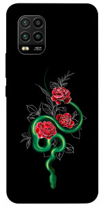 Чехол Snake in flowers для Xiaomi Mi 10 Lite