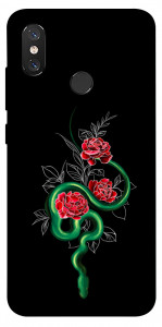 Чехол Snake in flowers для Xiaomi Mi 8