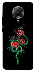 Чехол Snake in flowers для Xiaomi Poco F2 Pro