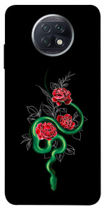 Чехол Snake in flowers для Xiaomi Redmi Note 9T