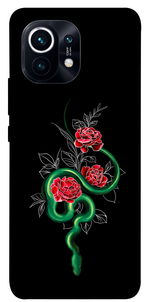 Чохол Snake in flowers для Xiaomi Mi 11