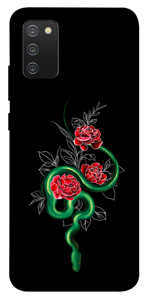 Чехол Snake in flowers для Galaxy A02s