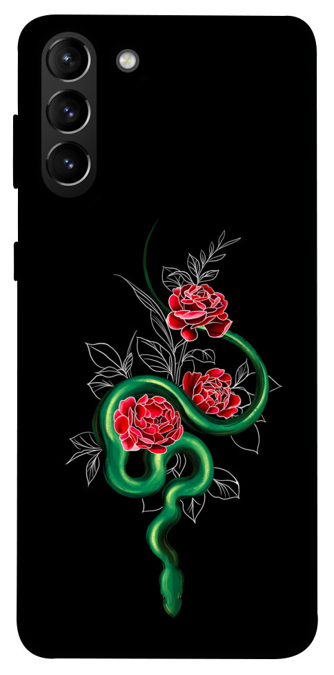 Чохол Snake in flowers для Galaxy S21+