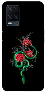 Чехол Snake in flowers для Oppo A54 4G
