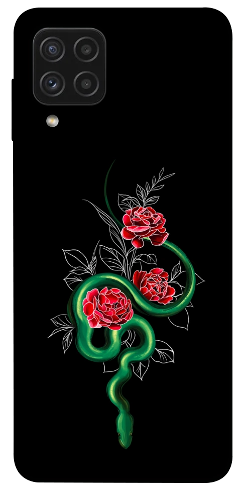 Чехол Snake in flowers для Galaxy A22 4G