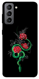 Чехол Snake in flowers для Galaxy S21 FE