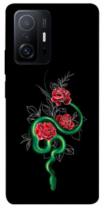 Чохол Snake in flowers для Xiaomi 11T