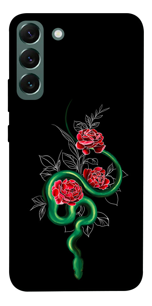 Чохол Snake in flowers для Galaxy S22+