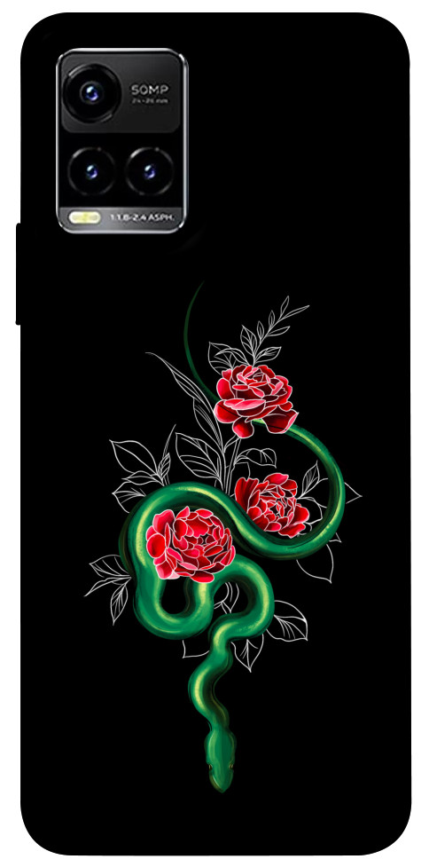 Чехол Snake in flowers для Vivo Y21