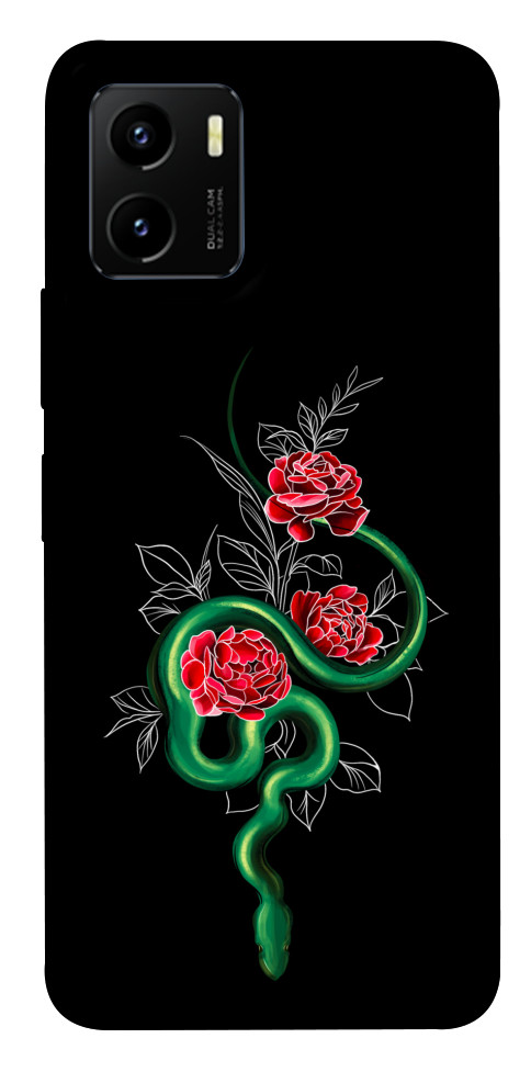 Чехол Snake in flowers для Vivo Y15s