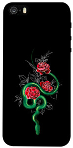 Чехол Snake in flowers для iPhone 5S