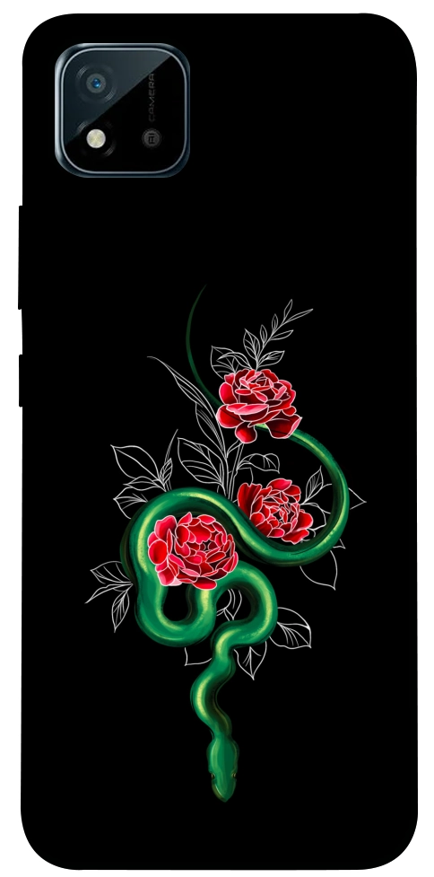 Чехол Snake in flowers для Realme C20