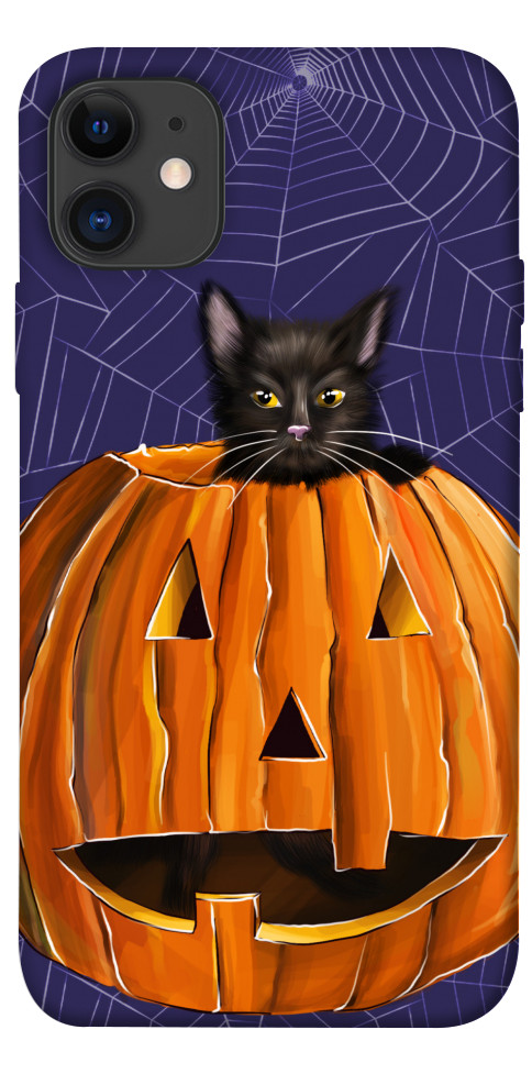 Чехол Cat and pumpkin для iPhone 11