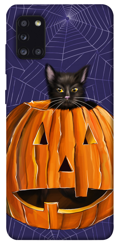 Чохол Cat and pumpkin для Galaxy A31 (2020)