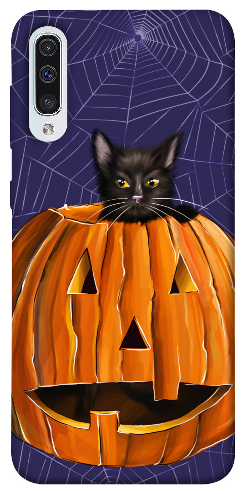 Чохол Cat and pumpkin для Galaxy A50 (2019)