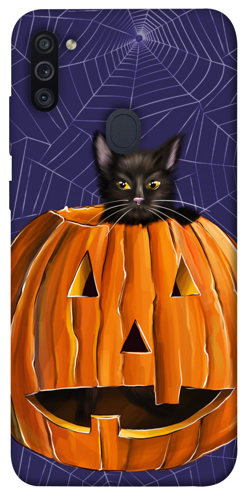 Чехол Cat and pumpkin для Galaxy M11 (2020)