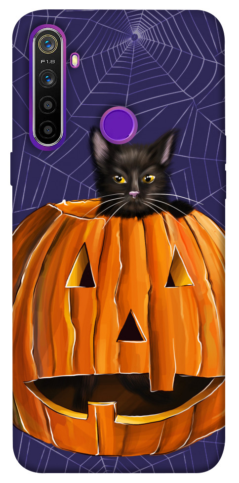 

Чехол Cat and pumpkin для Realme 5 1424076