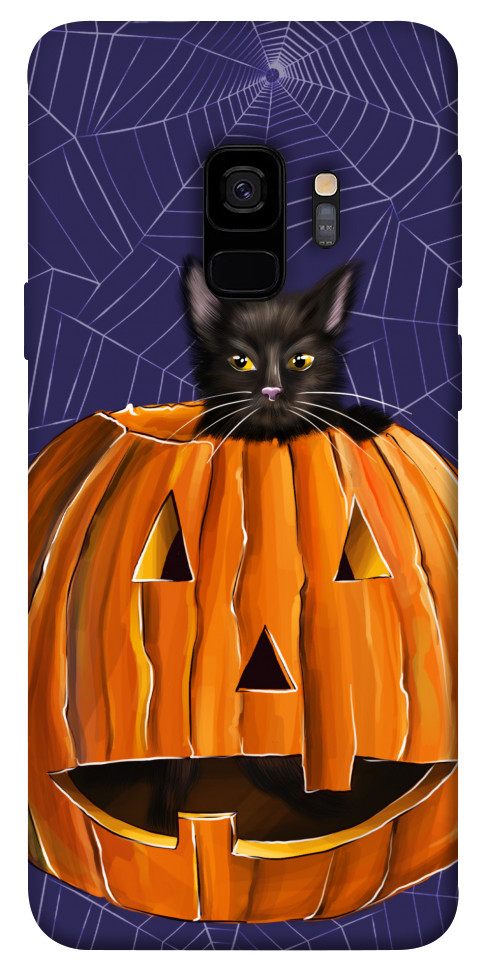 Чохол Cat and pumpkin для Galaxy S9