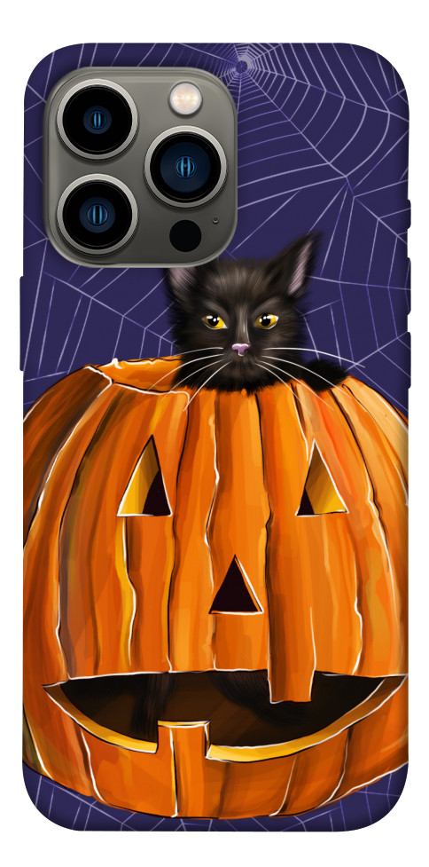 Чохол Cat and pumpkin для iPhone 13 Pro