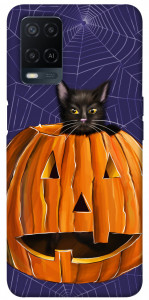Чехол Cat and pumpkin для Oppo A54 4G