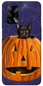 Чехол Cat and pumpkin для Oppo A74 4G