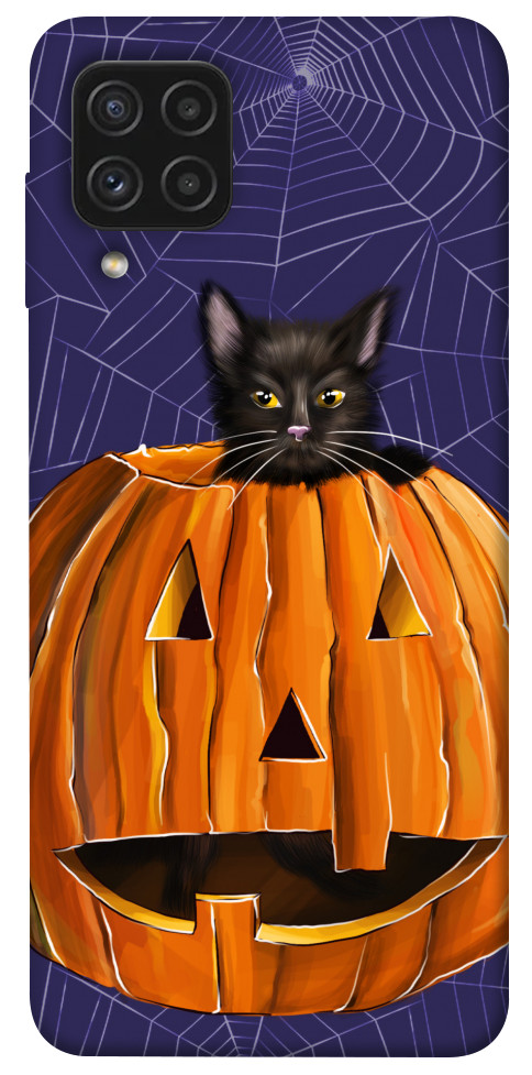 Чохол Cat and pumpkin для Galaxy A22 4G