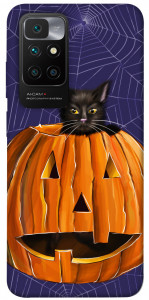 Чохол Cat and pumpkin для Xiaomi Redmi 10