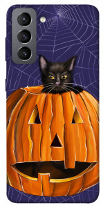 Чохол Cat and pumpkin для Galaxy S21 FE