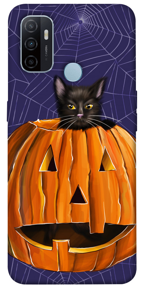 

Чохол Cat and pumpkin для OPPO A32 1424236