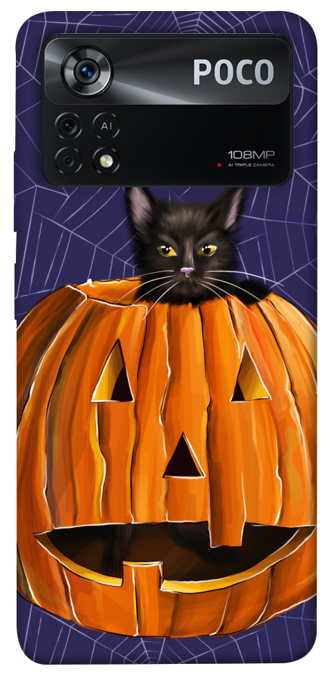 

Чехол Cat and pumpkin для Xiaomi Poco X4 Pro 1424252