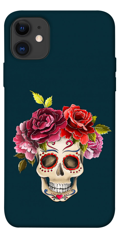 Чехол Flower skull для iPhone 11